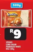 Spekko - LONG GRAIN PARBOILED WHITE RICE