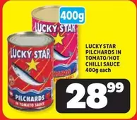 Lucky Star - PILCHARDS IN TOMATO/HOT CHILLI SAUCE