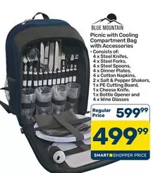 Picnic with Cooling Compartment Bag with Accessories