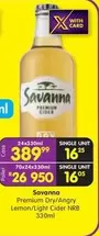Savanna - Premium Dry/Angry Lemon/Light Cider NRB 330ml