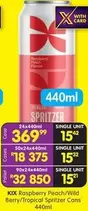 Raspberry Peach/Wild Berry/Tropical Spritzer Cans