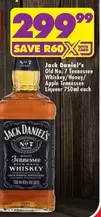 Jack Daniel's - Old No. 7 Tennessee Whiskey/Honey/Apple Tennessee Liqueur