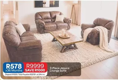 Total - 3-Piece Jessica Lounge Suite