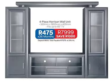 Total - 4-Piece Harrison Wall Unit
