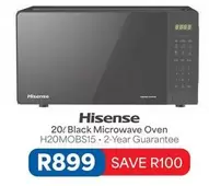 Hisense - 20l Black Microwave Oven H20MOBS15