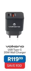 Volkano - USB Type-C 20W Wall Charger