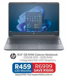 HP - 15.6" G9 N150 Celeron Notebook