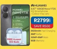 Huawei - Nova Y73S 4G Smartphone