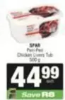 Spar - Peri-Peri Chicken Livers Tub