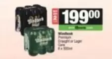 Windhoek - Premium Straight or Lager Cans