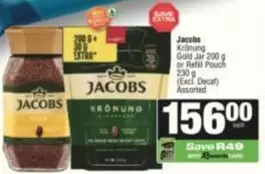 Jacobs - Krönung Gold Jar or Refill Pouch
