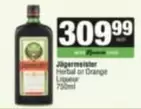 Jagermeister - Herbal or Orange Liqueur