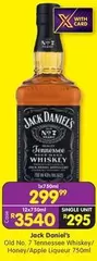 Jack Daniel's - Old No. 7 Tennessee Whiskey/ Honey/Apple Liqueur 750ml