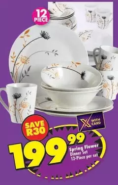 Spring Flower Dinner Set