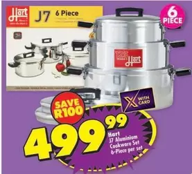 J7 Aluminium Cookware Set 6-Piece