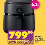 Philips - 1000 Series Analog Airfryer