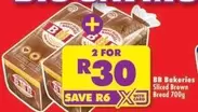 BB - Sliced Brown Bread 700g