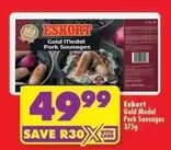 Eskort - Gold Medal Pork Sausages