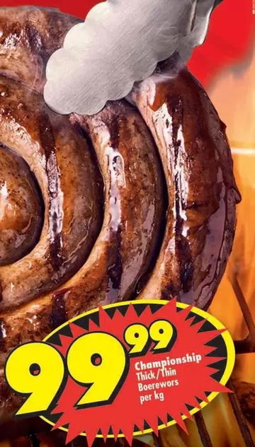 Championship Thick/Thin Boerewors
