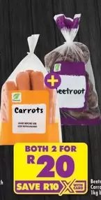Carrots and Beetroot