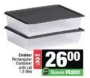Rectangular Container with Lid