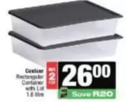 Rectangular Container with Lid