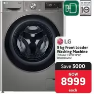 LG - 9 kg Front Loader Washing Machine