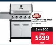 4-Burner Gas Braai