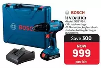 Bosch - 18 V Drill Kit - GSB 183-LI