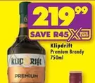 Klipdrift - Premium Brandy