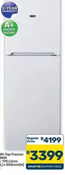 KIC - Top Freezer Fridge