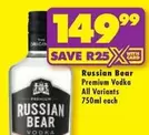 Russian Bear - Premium Vodka