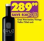Cruz - Watermelon/Vintage Vodka