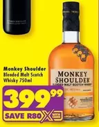 Monkey Shoulder - Blended Malt Scotch Whisky 750ml