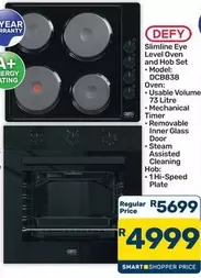 Defy - Slimline Eye Level Oven and Hob Set DCB838