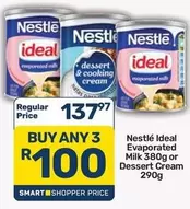 Nestlé - Evaporated Milk or Dessert Cream