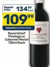 Beyerskloof - Pinotage or Cabernet Merlot 750ml Each