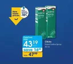 clicks - Nasal Saline Spray