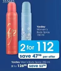 Yardley - Women's Body Spray