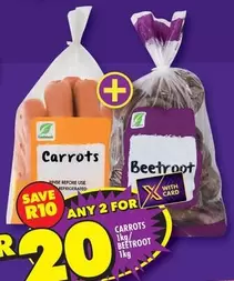 Carrots and Beetroot