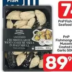 Shell - Uncooked Crumbed Garlic West Coast Mussels In Half