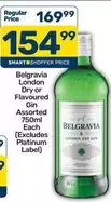 Platinum - London Dry or Flavoured Gin