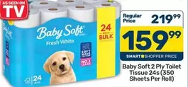 Baby Soft - 2 Ply Toilet Tissue 24s