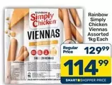 Rainbow - Simply Chicken Viennas