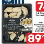 Shell - Uncooked Crumbed Garlic West Coast Mussels In Half