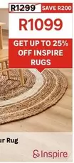 Inspire Jute Nour Rug White 150cm 81456936