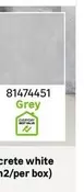 Floor Tile Hardbody Concrete Grey Eco 600x600mm (2.52m2/box)