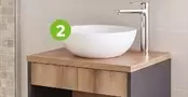 Freestanding Ceramic Basin White