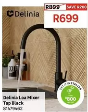 Delinia Loa Mixer Tap Black