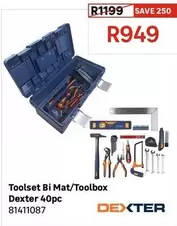Dexter - Toolset Bi Mat/Toolbox 40pc